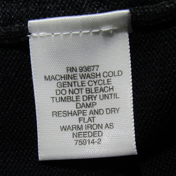 NWT Claiborne Black Argyle Cotton V Neck Sweater - Picture 5 of 5